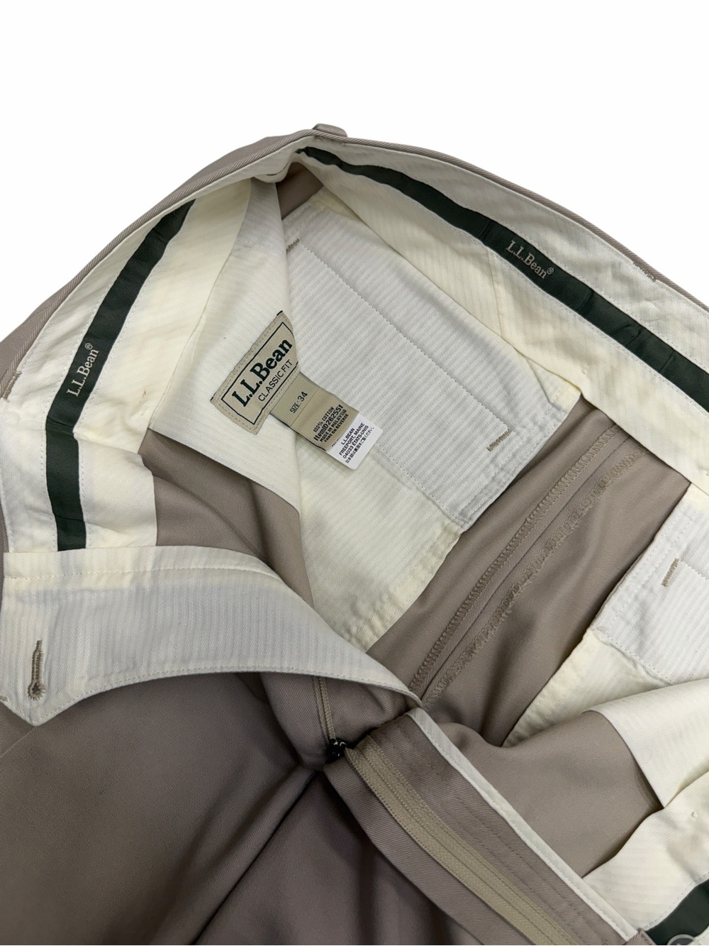 L.L. BEAN Men’s 34 x 28 Dressy Khaki Pant - Picture 3 of 3